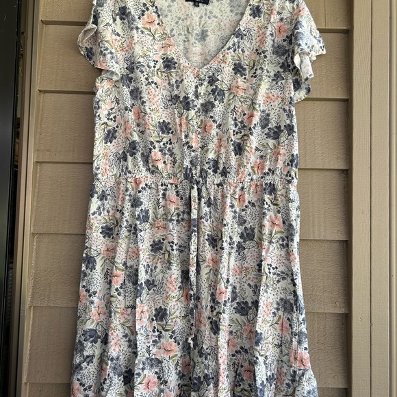 Angels forever young dress lightweight summer feel cap.sleeves drawstring waist. - Picture 1 of 5